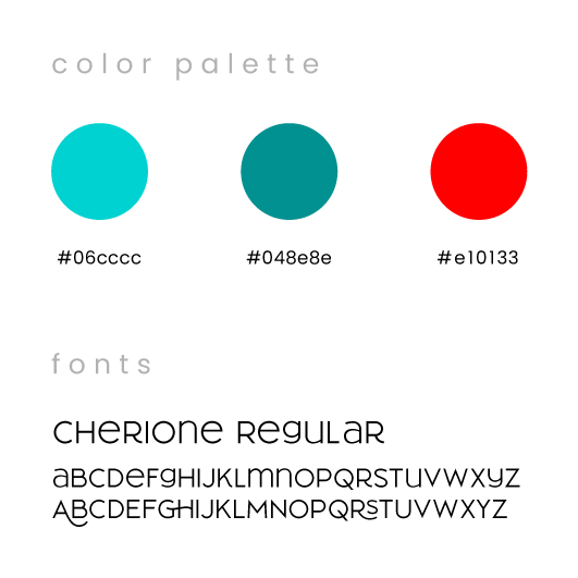 visual identity fonts e color palette artista aurora ioga