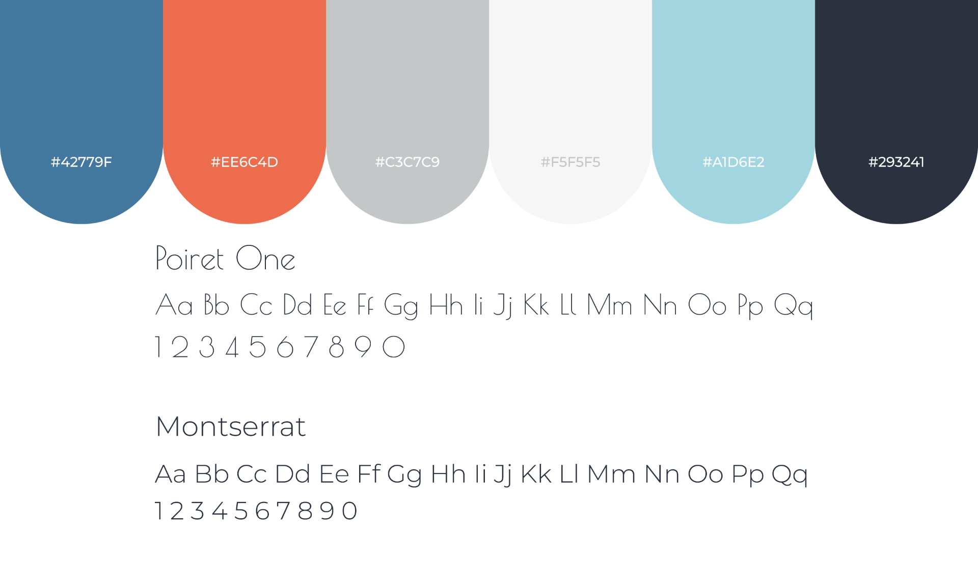 visual identity fonts e color palette negozio di ottica