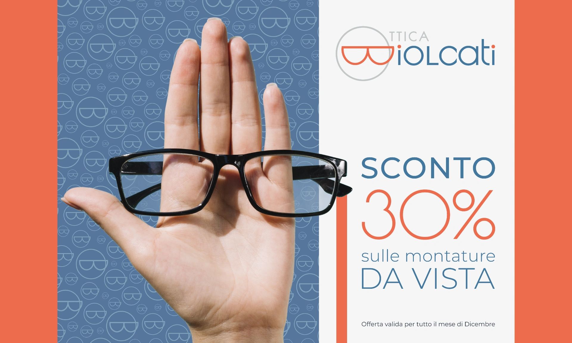 grafica per adv negozio di ottica