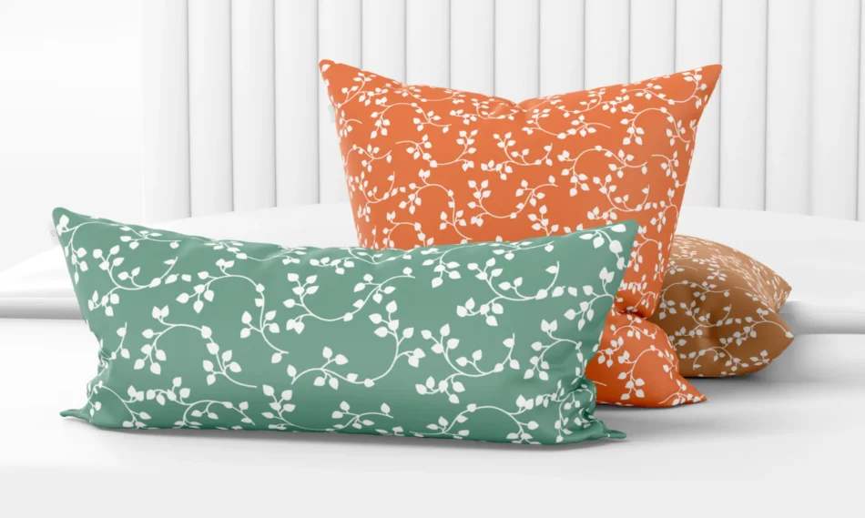 mockup pattern vettoriali a tema floreale per arredo casa