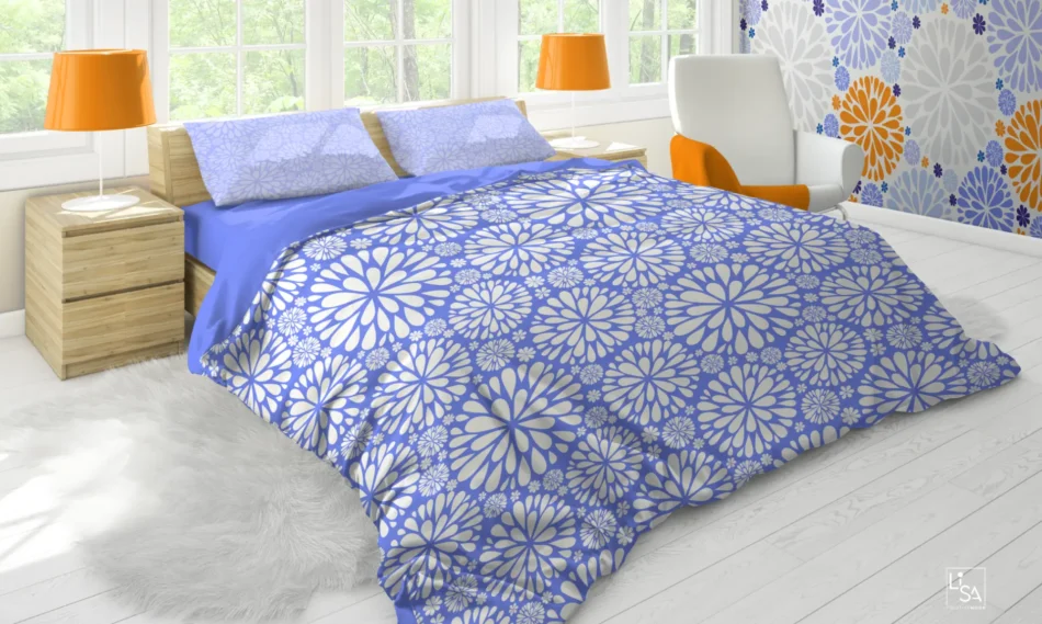 mockup pattern vettoriali a tema floreale per tessuti e carte da parati
