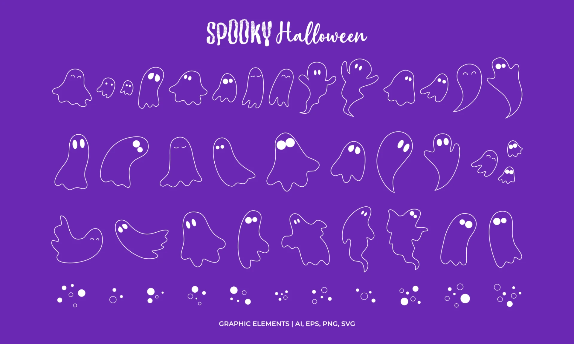 elementi grafica vettoriale a tema halloween