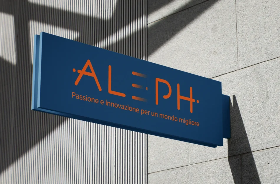 esempio di insegna esterna per nuova visual identity aziendale