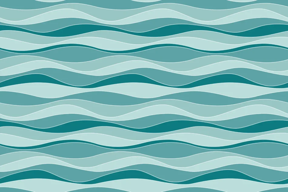 pattern ripetibile con motivo di onde per visual identity di un hotel
